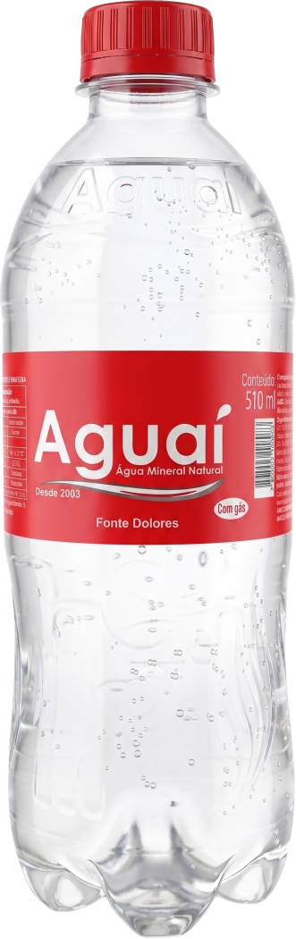 Água Mineral 510 ml com gás | Produtos | Aguaí Água Mineral Natural